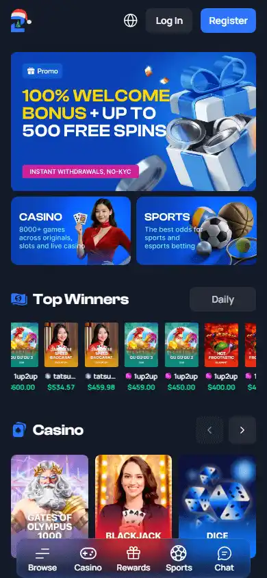 2UP Casino screenshot 4