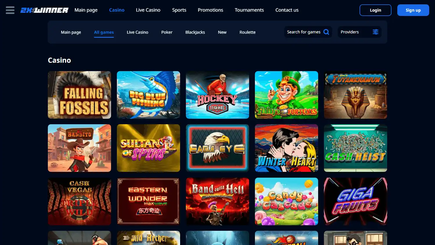 2xwinner Casino screenshot 2