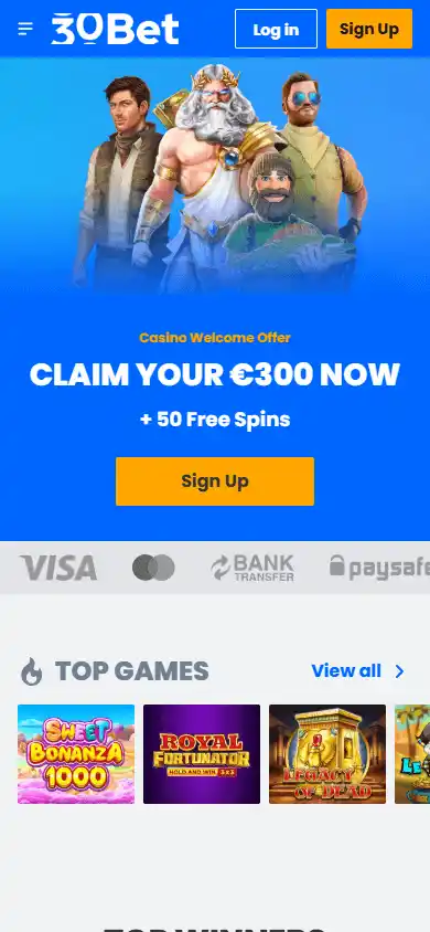 30 Bet Casino screenshot 4