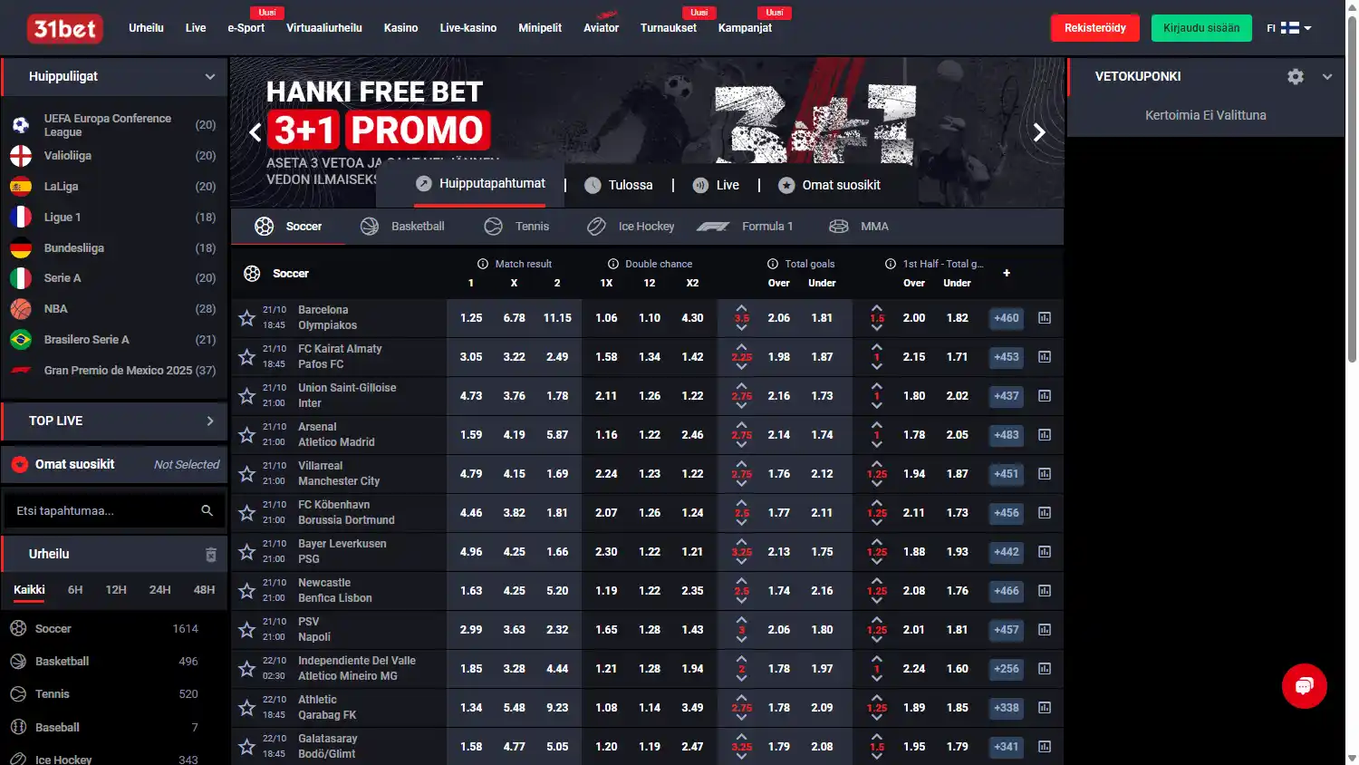 31bet Casino screenshot 1