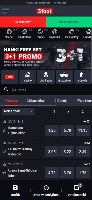 31bet Casino screenshot 4