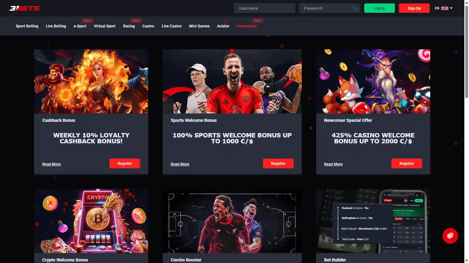 31Bets Casino screenshot 3