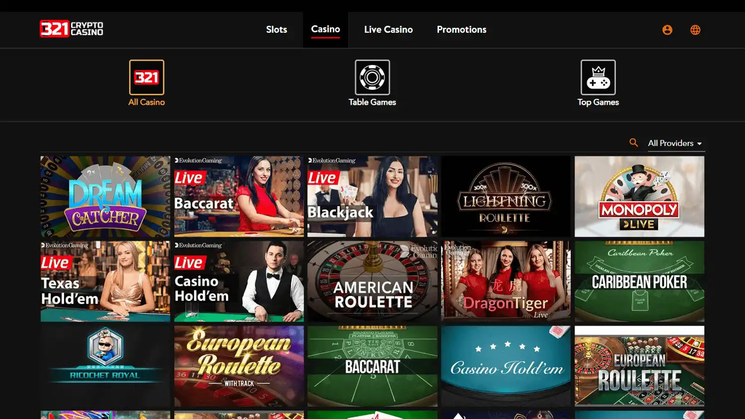 321CryptoCasino screenshot 1