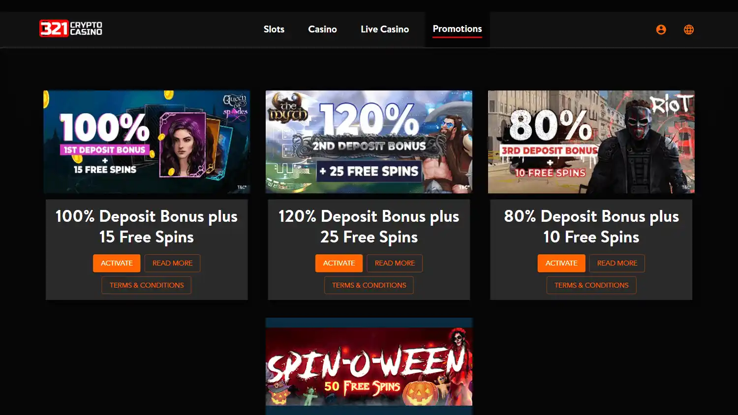 321CryptoCasino screenshot 3