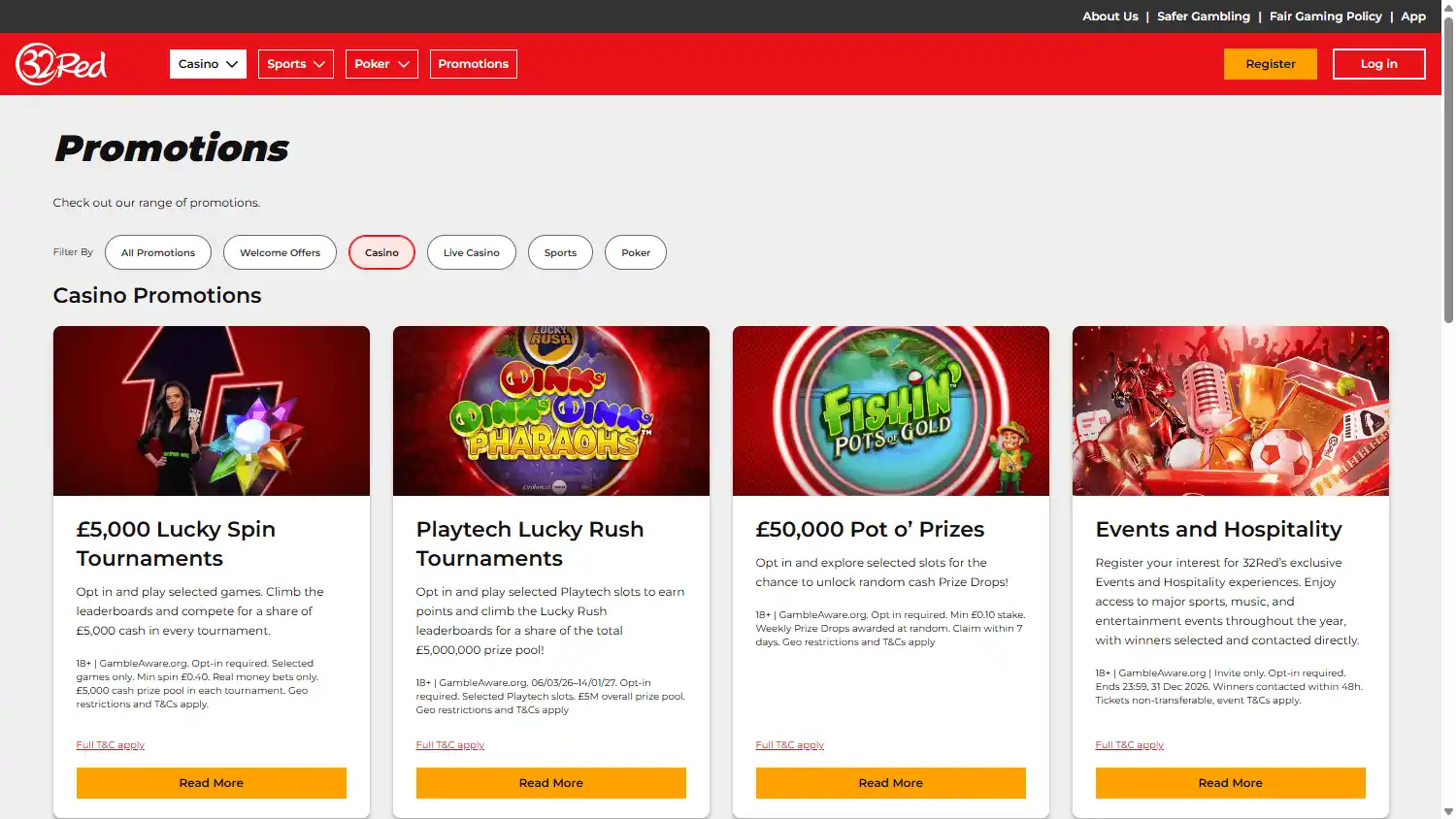 32Red Casino screenshot 3
