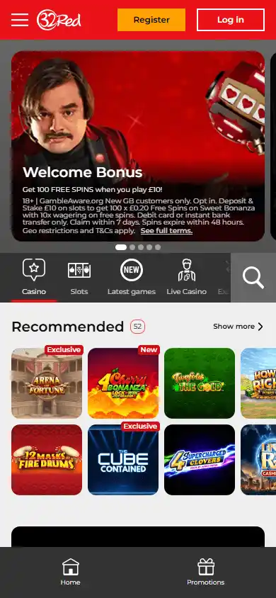 32Red Casino screenshot 4