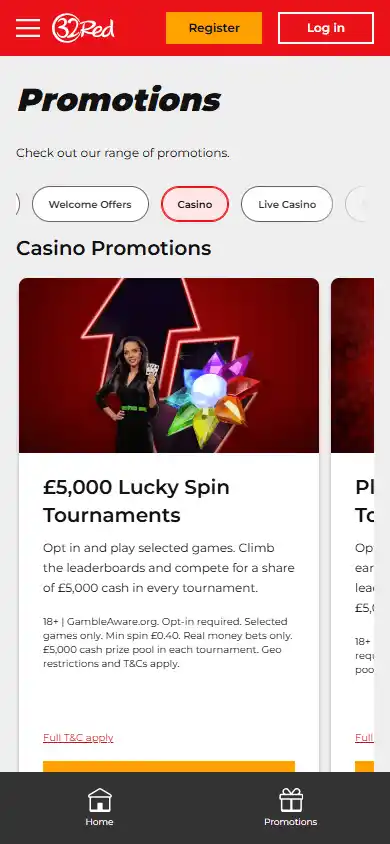 32Red Casino screenshot 5