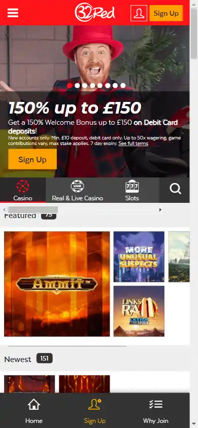 32Red Casino UK screenshot 2