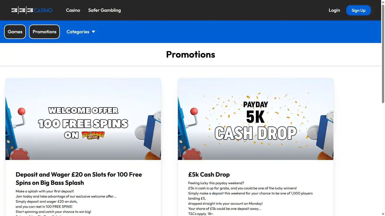 333 Casino screenshot 3