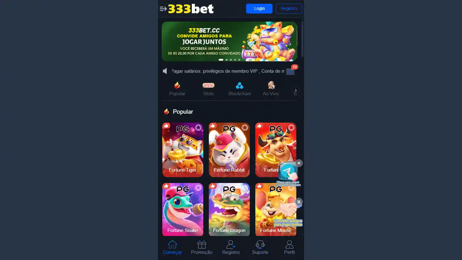 333bet Casino screenshot 1