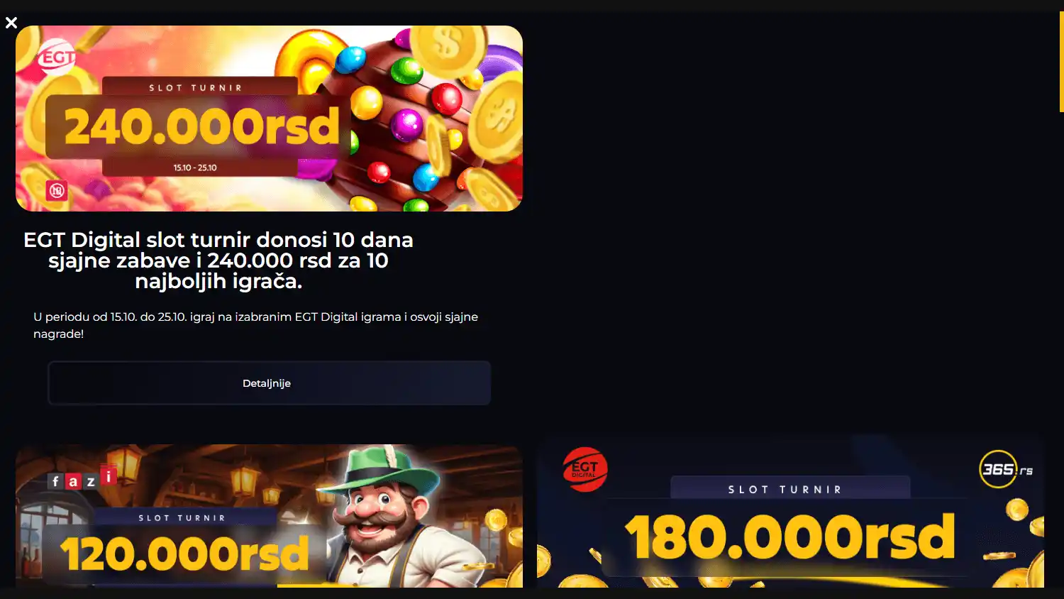365.rs Casino screenshot 3