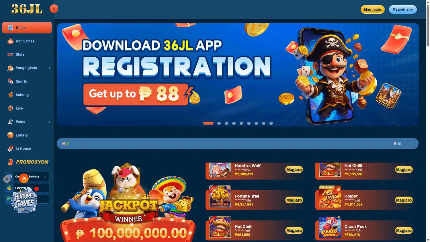 36JL Casino screenshot 1