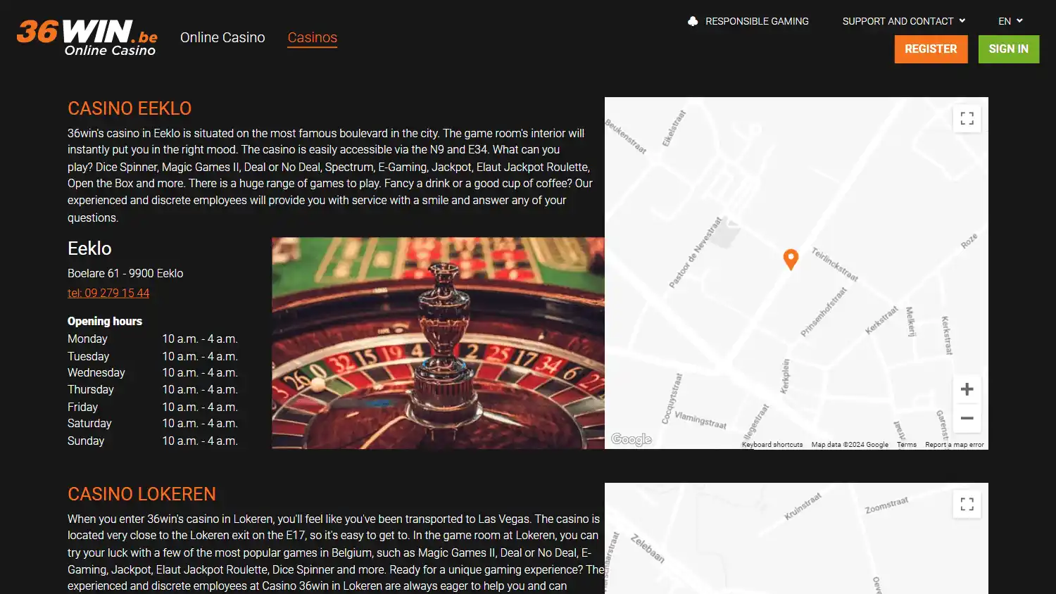 36win Casino screenshot 2
