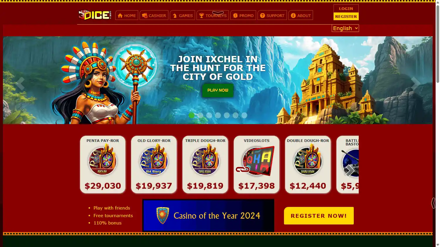 3DICE Casino screenshot 1