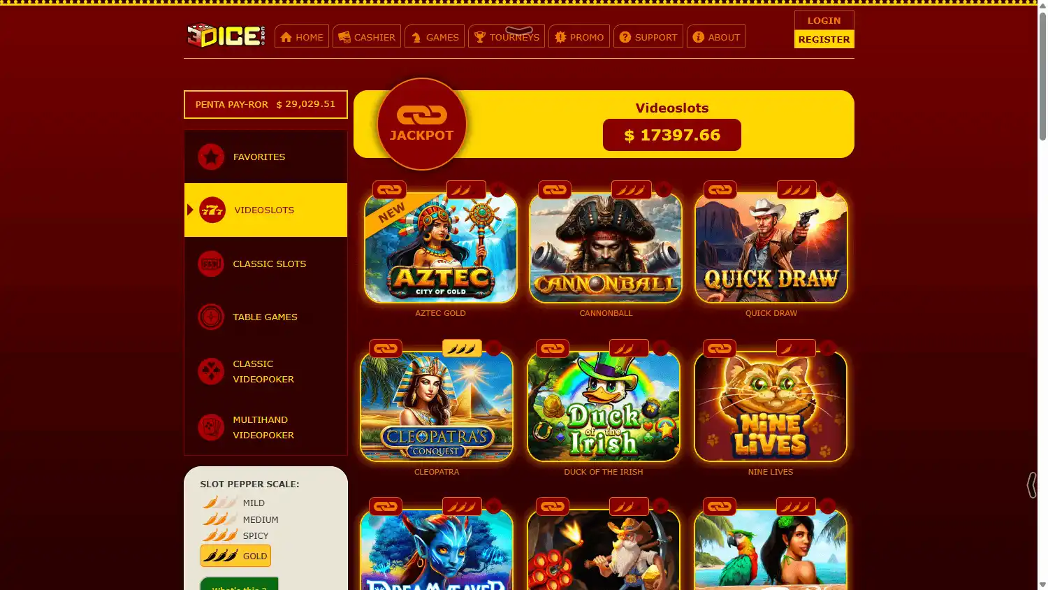 3DICE Casino screenshot 2