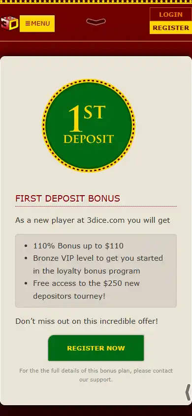 3DICE Casino screenshot 6