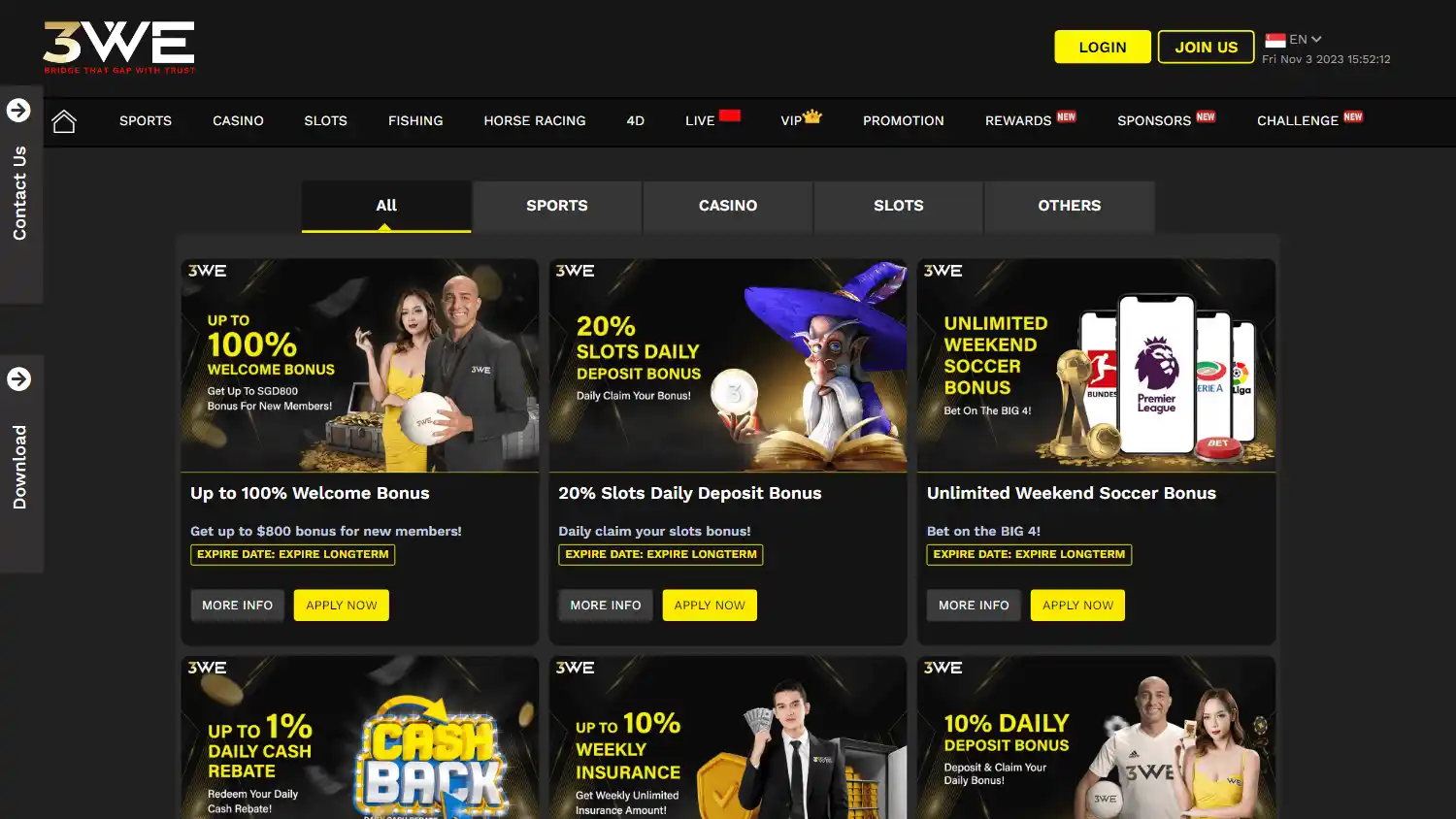 3WE Casino screenshot 3