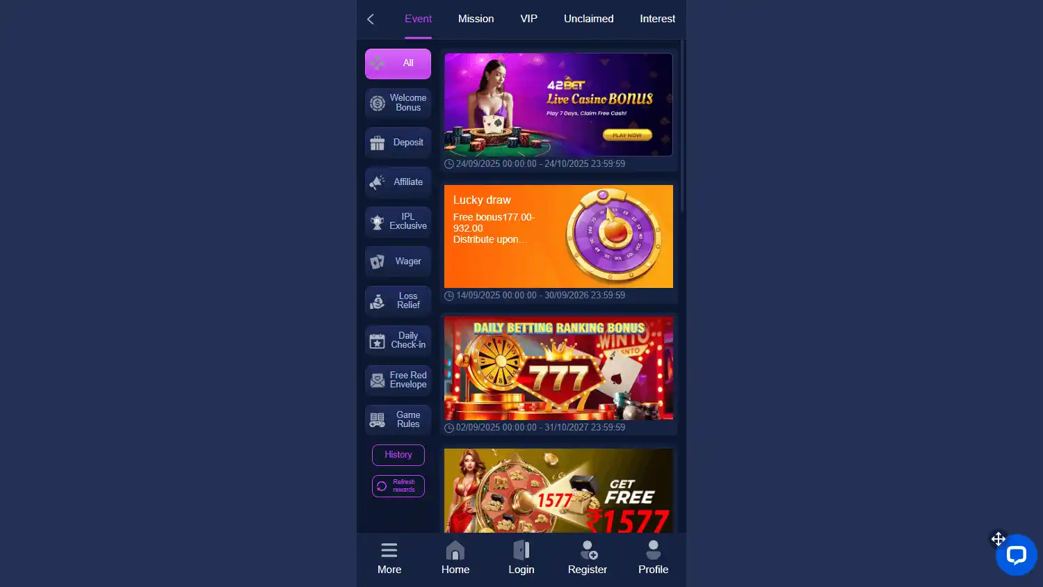 42bet Casino screenshot 3