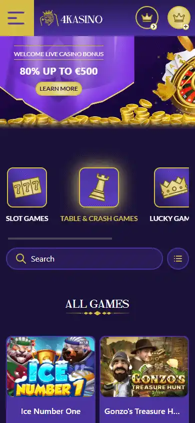 4Kasino Casino screenshot 5