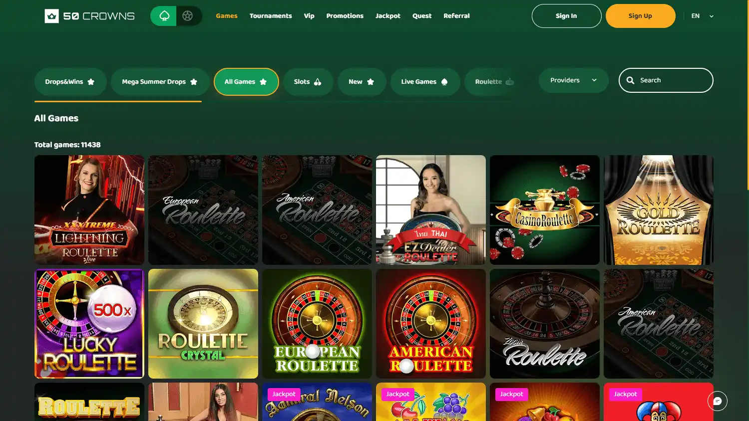50 Crowns Casino screenshot 2