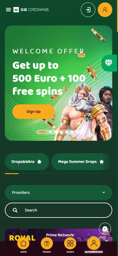 50 Crowns Casino screenshot 4