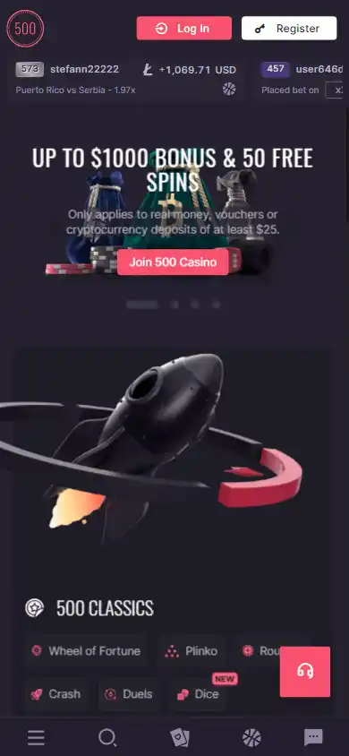 500 Casino screenshot 6