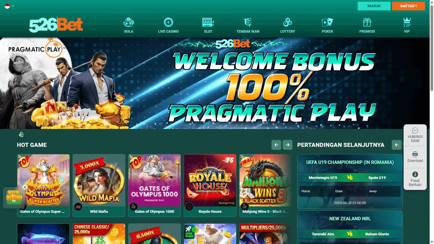 526Bet Casino screenshot 1