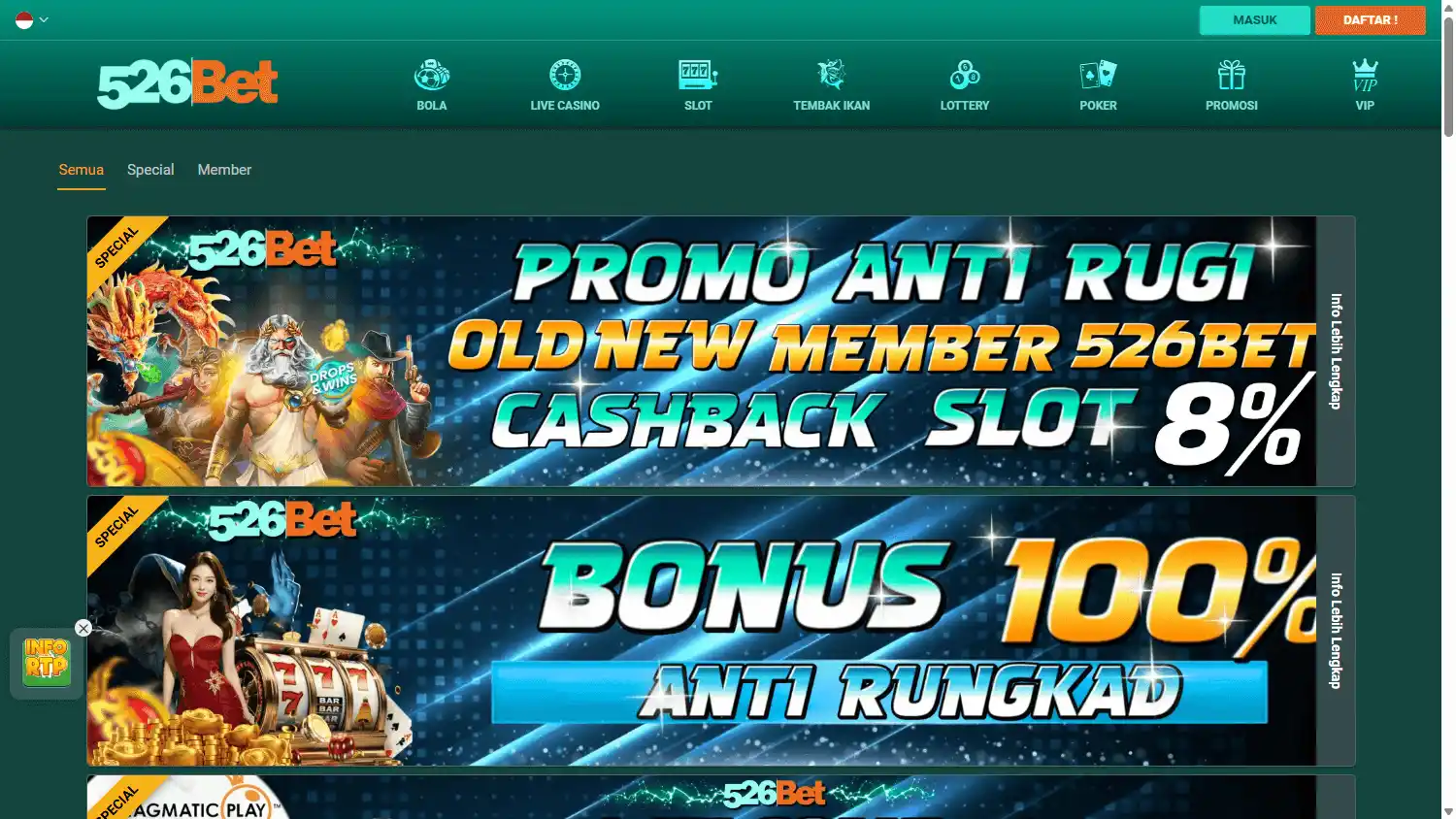 526Bet Casino screenshot 3