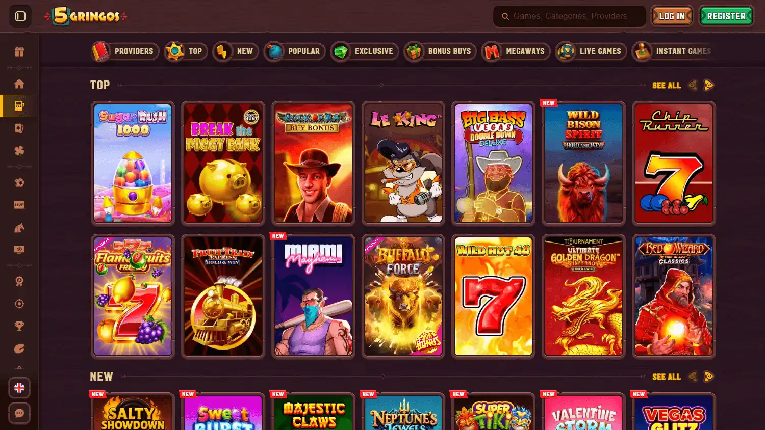5Gringos Casino screenshot 2