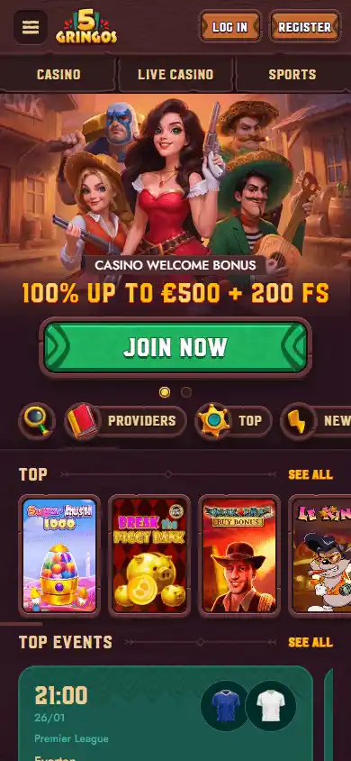 5Gringos Casino screenshot 4