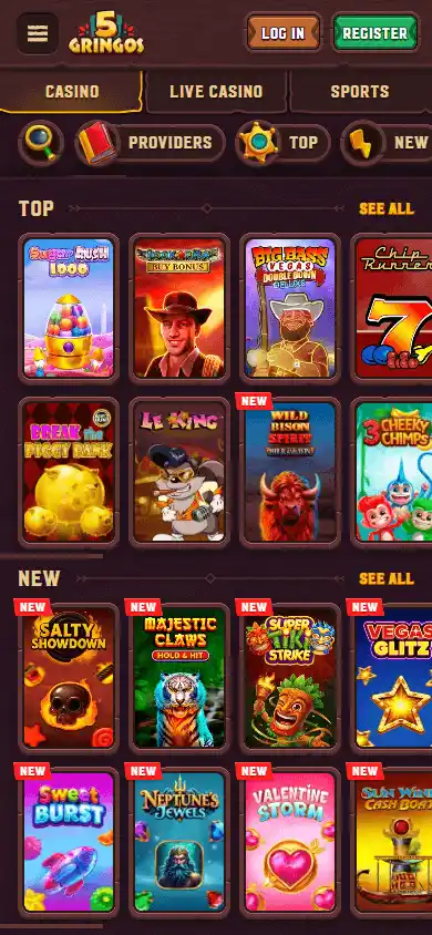 5Gringos Casino screenshot 5