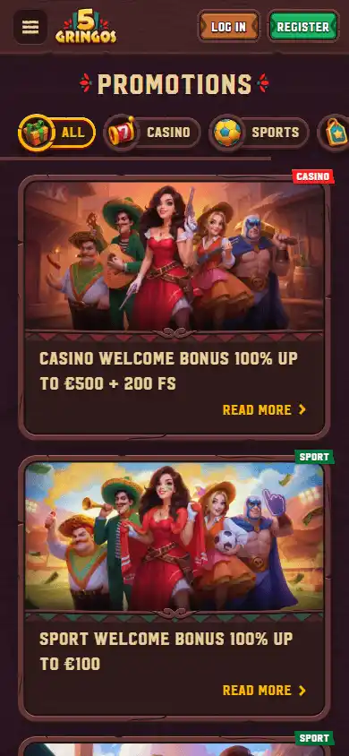 5Gringos Casino screenshot 7