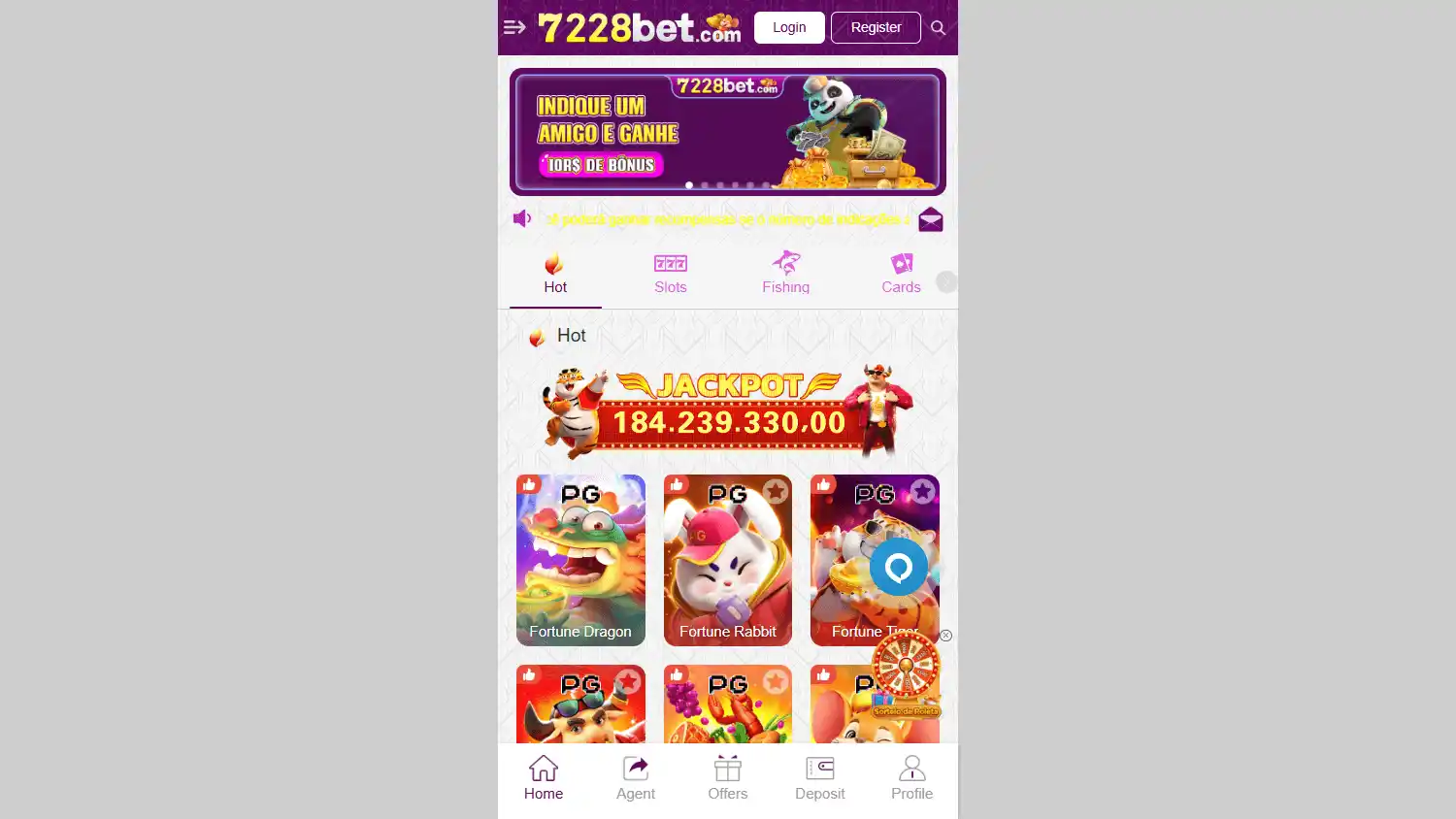 7228Bet Casino screenshot 1