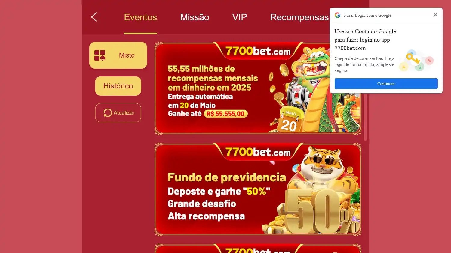 7700bet Casino screenshot 3