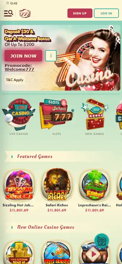 777 Casino screenshot 4