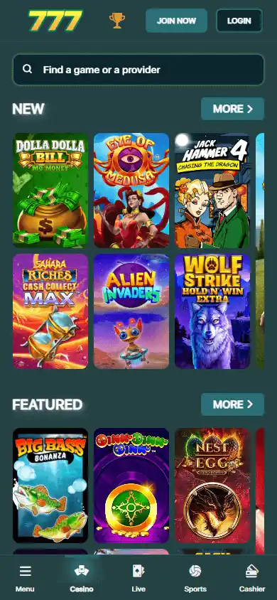 777Bet Casino screenshot 4