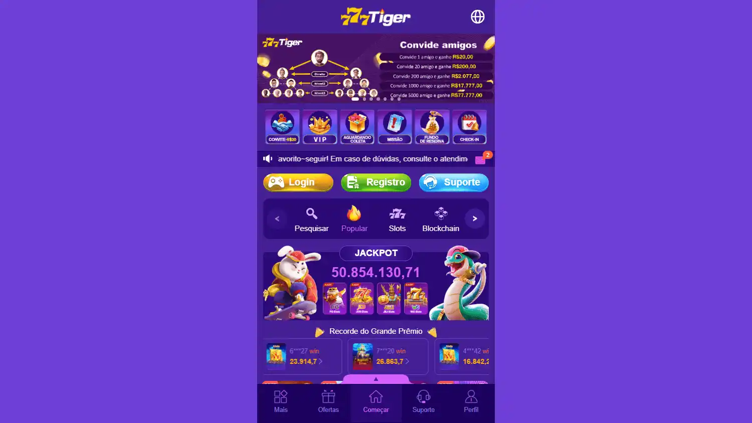 777Tiger Casino screenshot 1