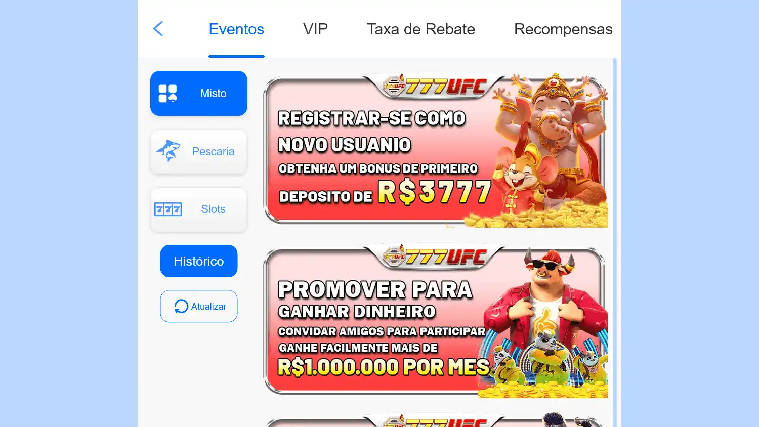 777UFC Casino screenshot 1