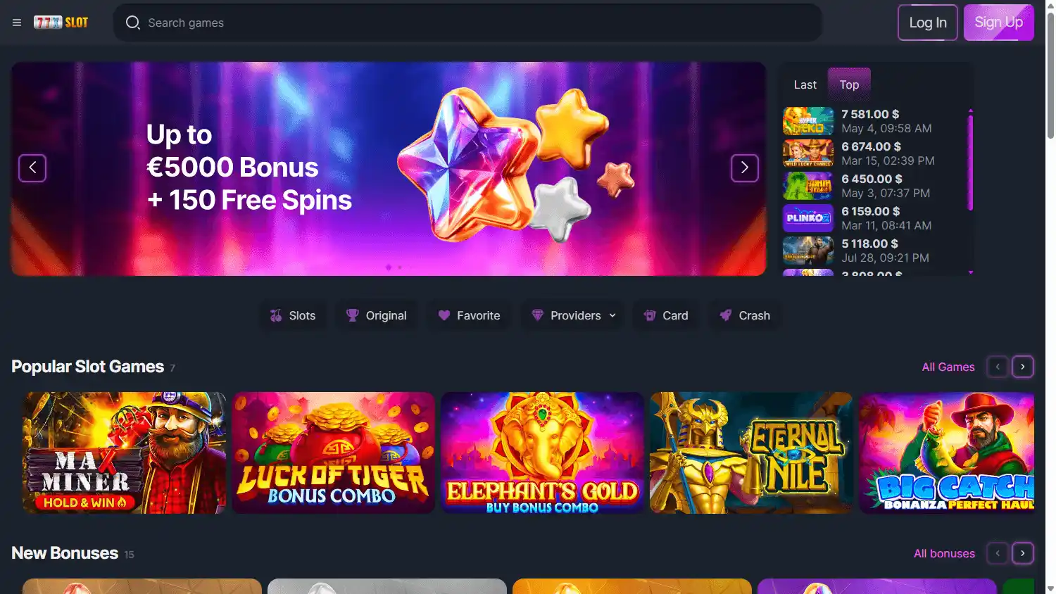 77xslot Casino screenshot 1