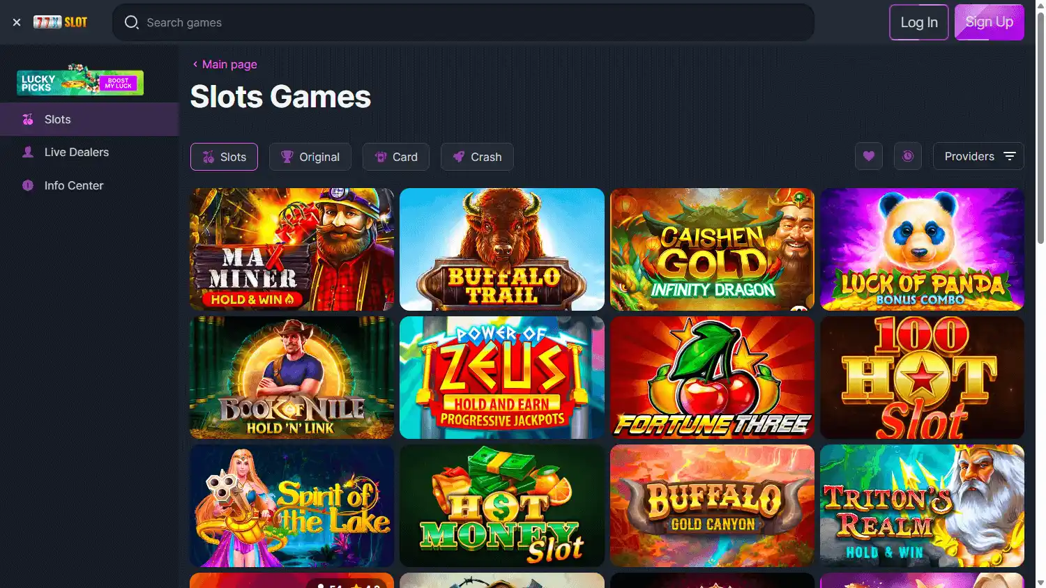 77xslot Casino screenshot 2