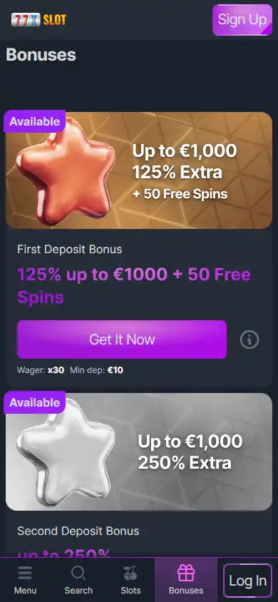 77xslot Casino screenshot 6