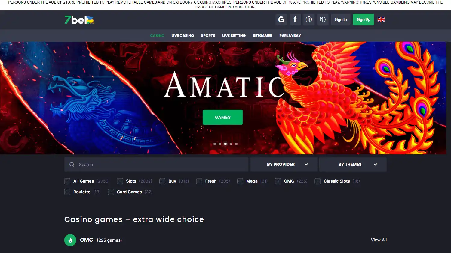 7bet Casino screenshot 2