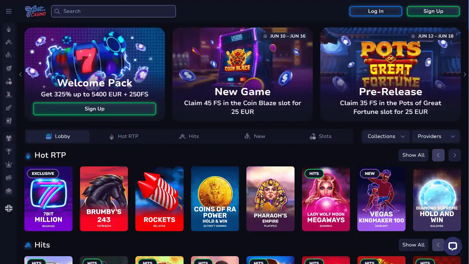 7BitCasino screenshot 1
