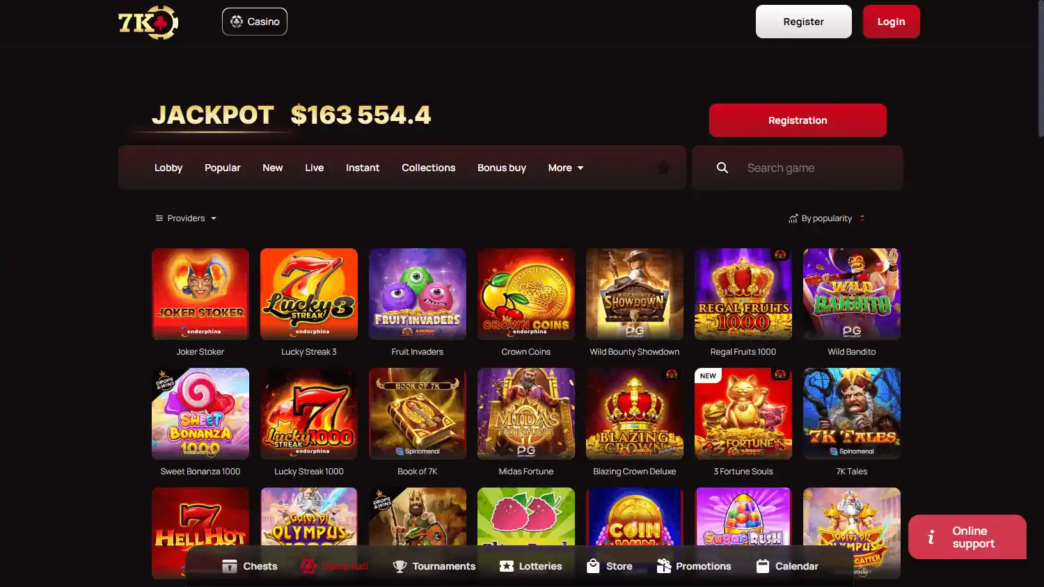 7K Casino screenshot 2