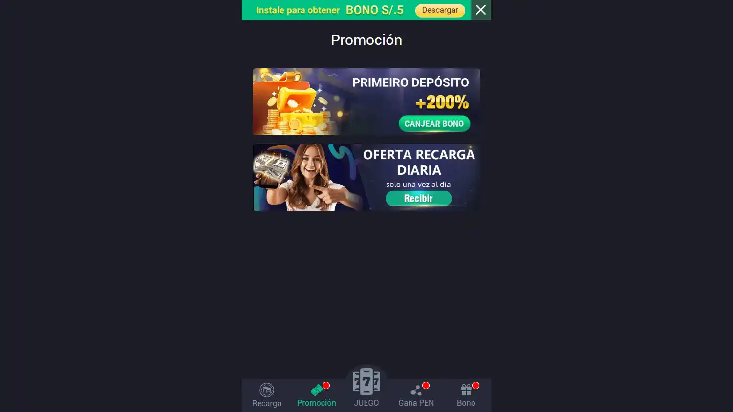 7PE Slot Casino screenshot 2