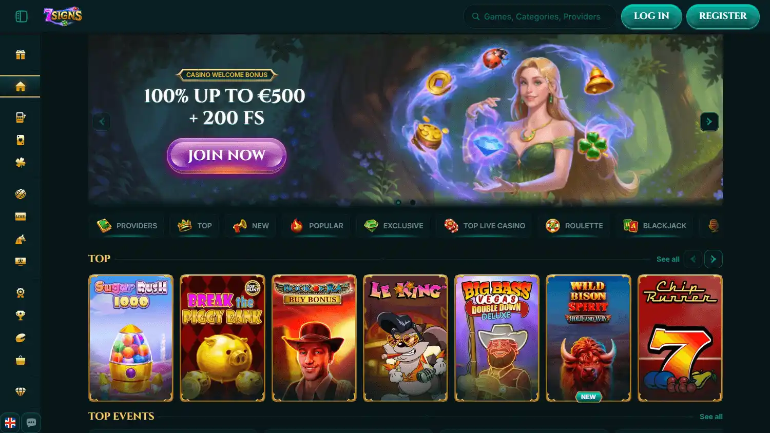 7Signs Casino screenshot 1