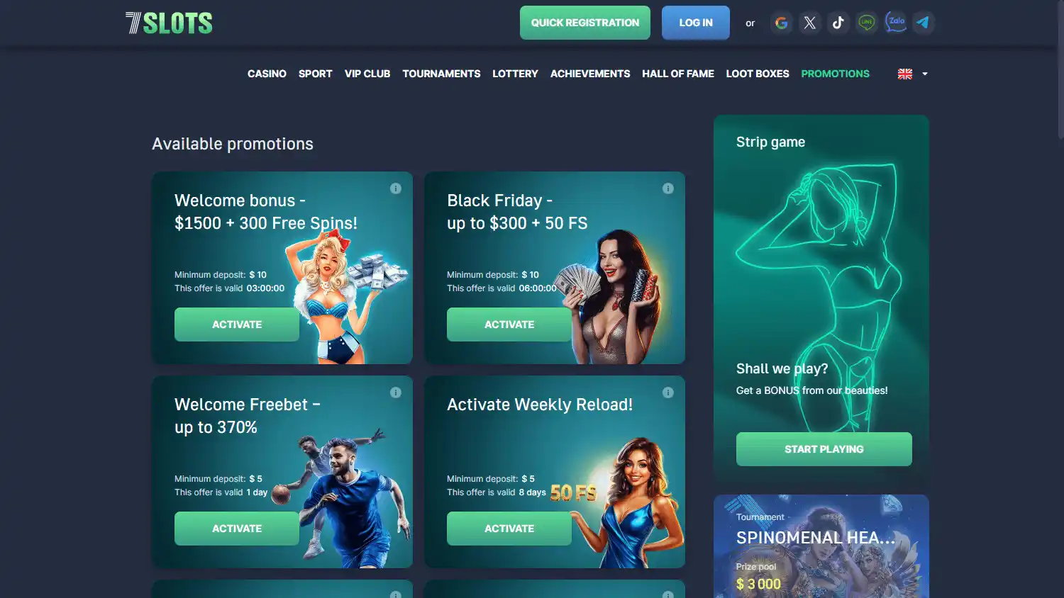 7Slots Casino screenshot 3