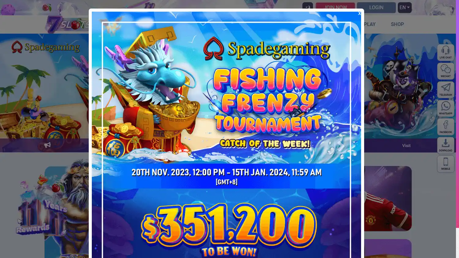 7Slots Casino screenshot 1