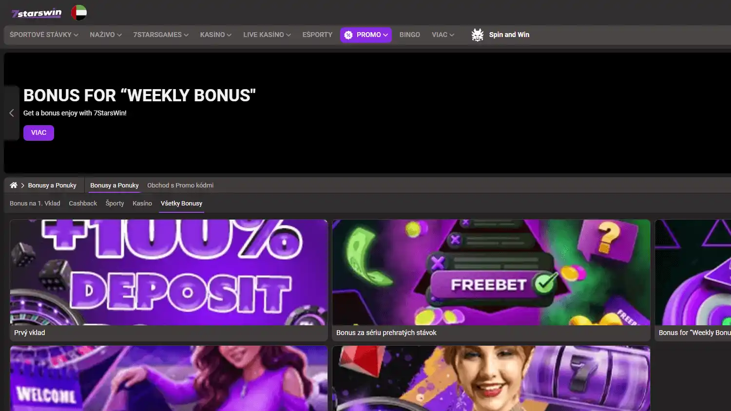 7starswin Casino screenshot 1