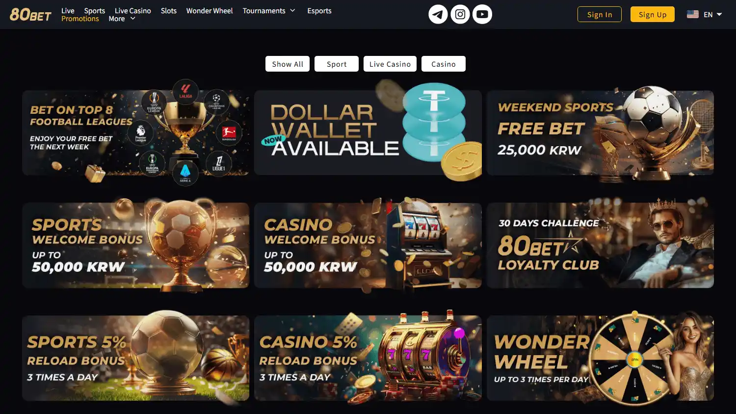 80BET Casino screenshot 3